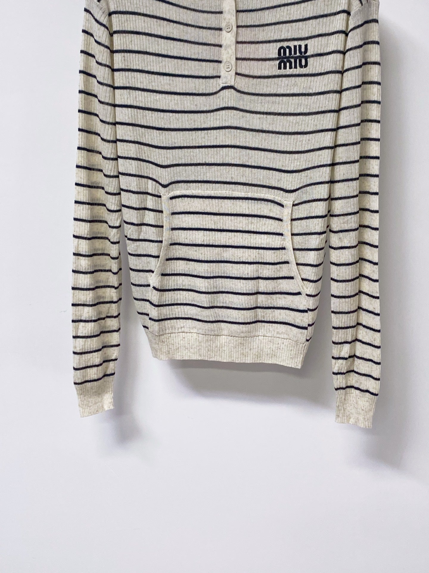 MIUMIU 26S KNIT HOODIE 1321