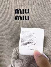 MIUMIU 26S SCOOP-NECK KNIT TOP 1323