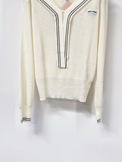 MIUMIU 26S V-NECK KNIT SWEATER 1303