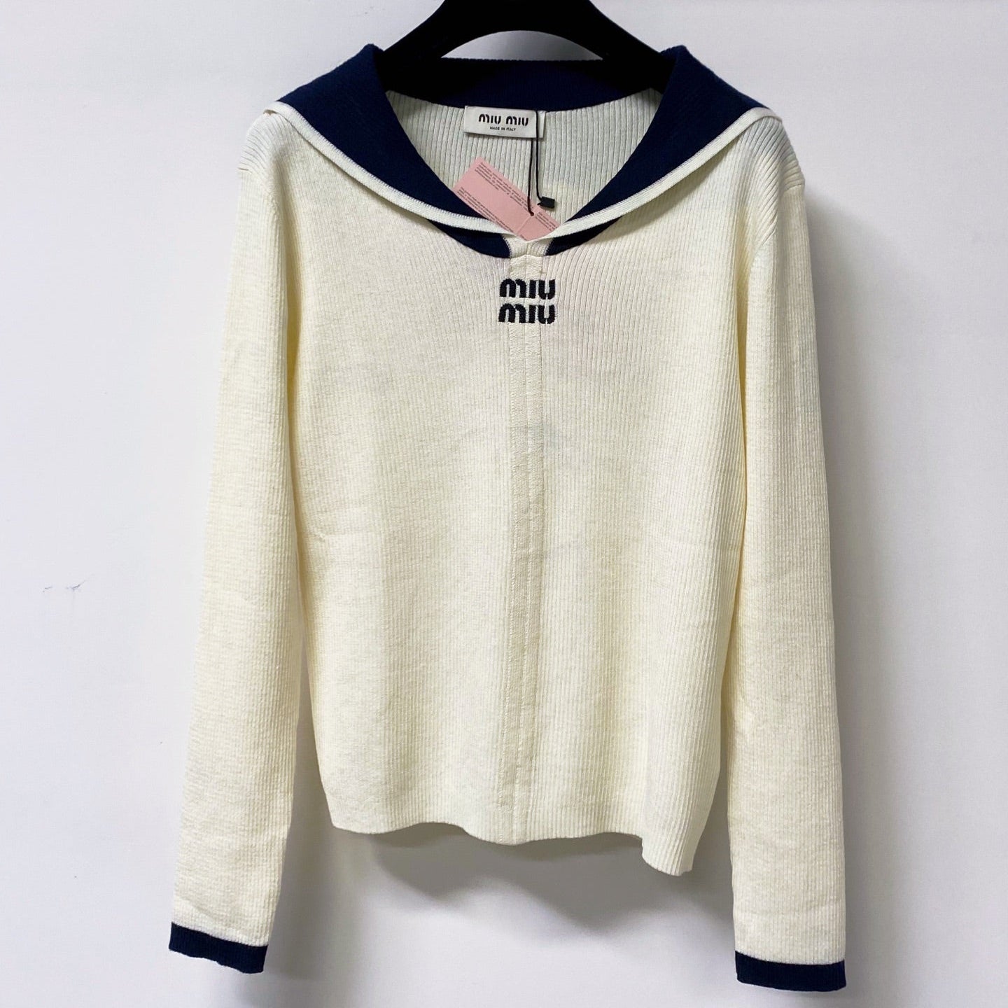 MIUMIU 26S LONG-SLEEVE KNIT SWEATER 1264