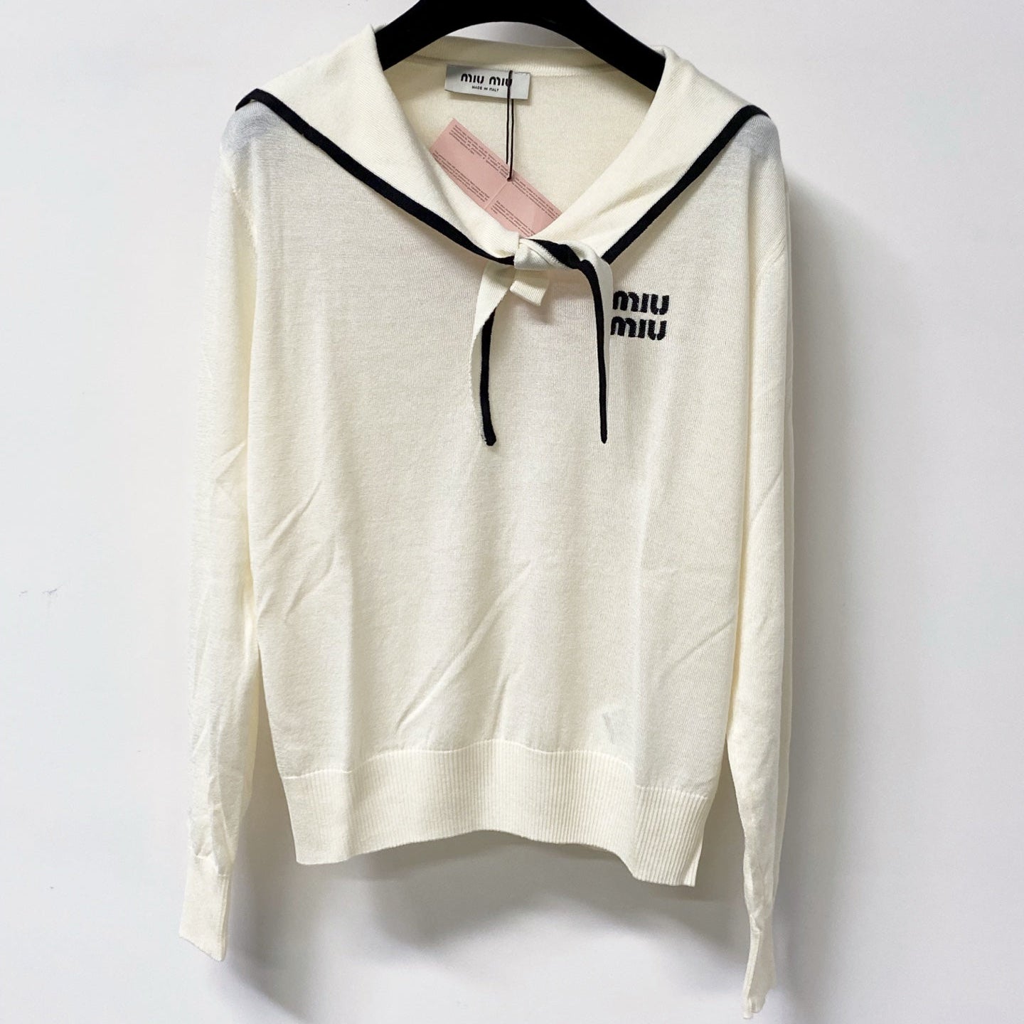 MIUMIU 26S LONG-SLEEVE KNIT SWEATER 1260