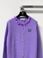 MIUMIU 26S KNIT CARDIGAN 1404