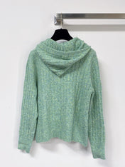 CHANEL 26S HOODED KNIT CARDIGAN 1766