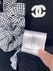 CHANEL 26S RUFFLE KNIT CARDIGAN 1679