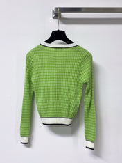 CHANEL 26S TRIM RIBBED KNIT TOP 1671