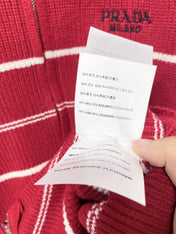 PRADA 26S ZIP-UP KNIT CARDIGAN 1334