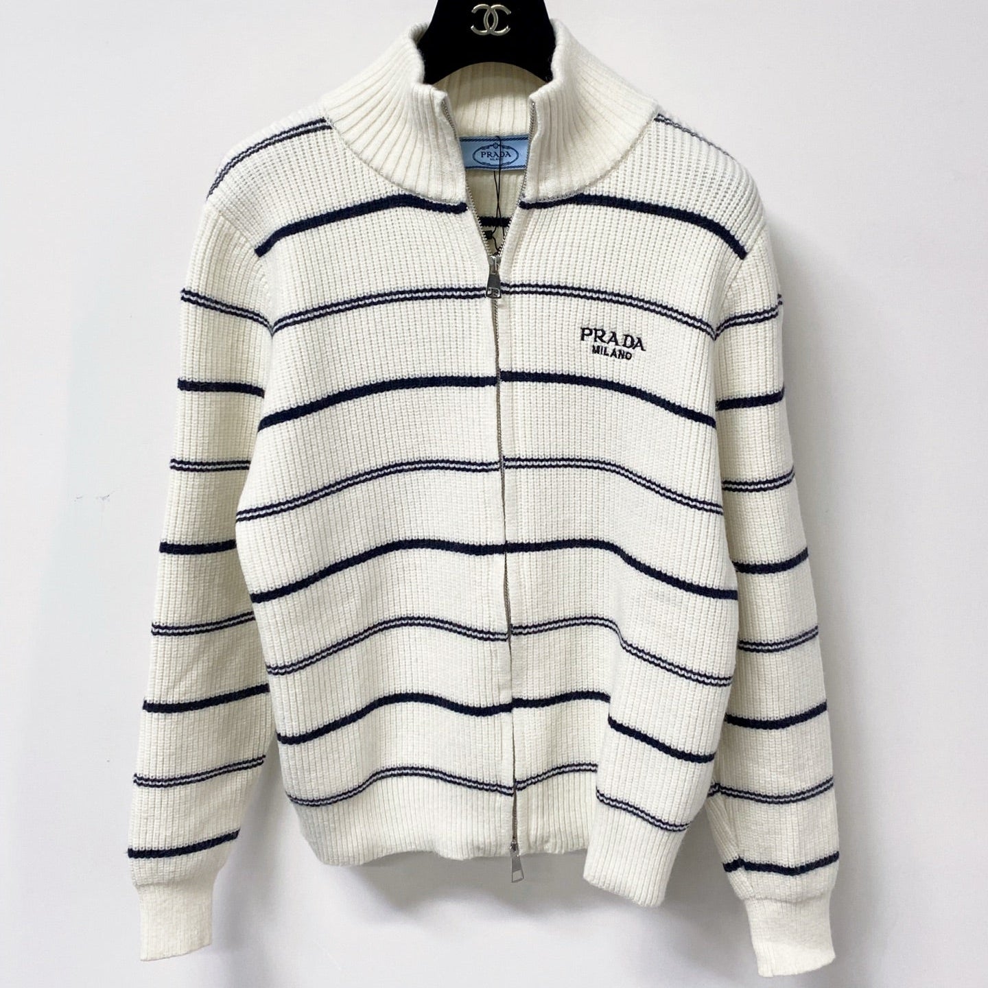 PRADA 26S ZIP-UP KNIT CARDIGAN 1333