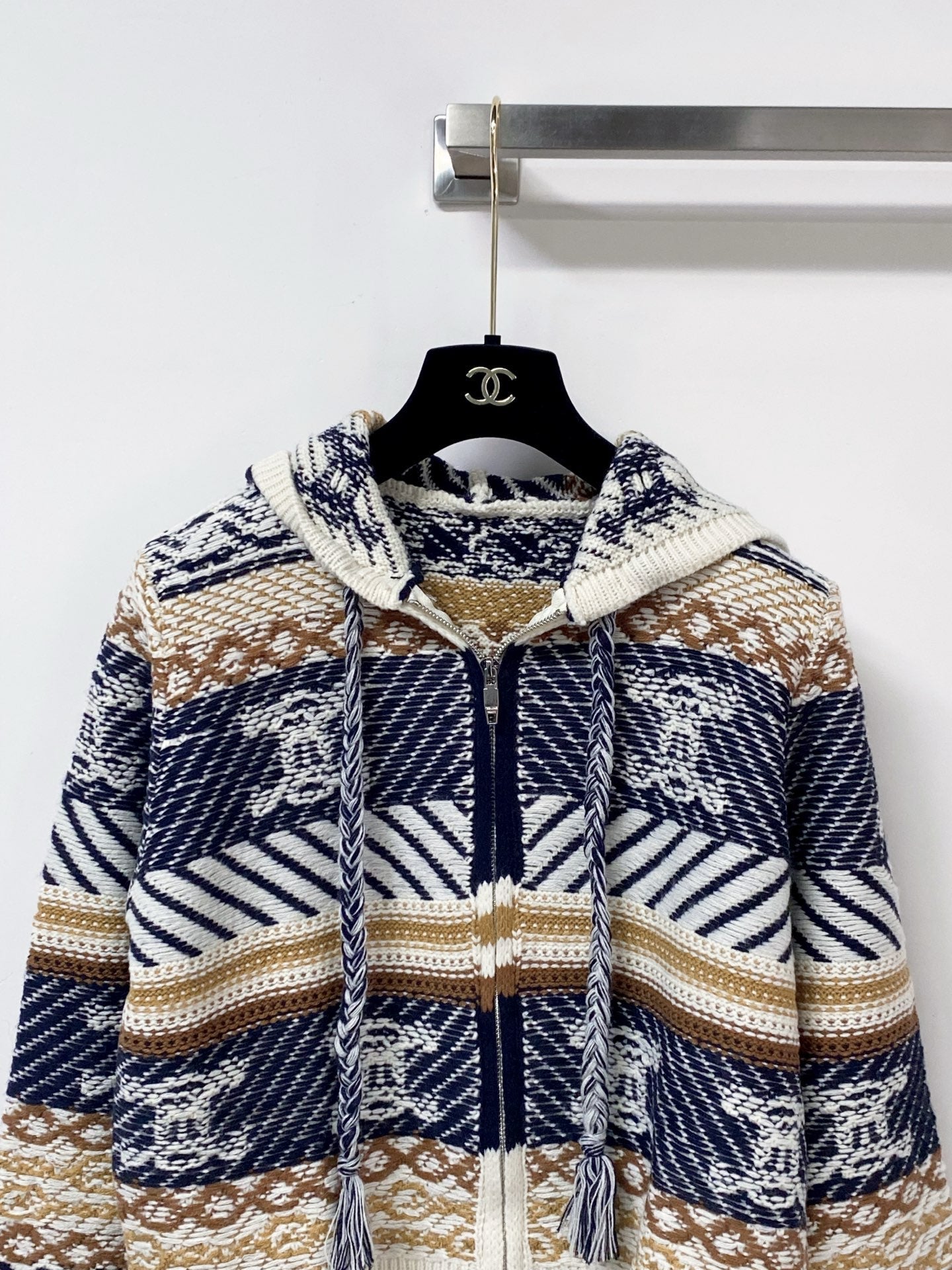 CELINE 26S ZIP-UP KNIT HOODIE 622