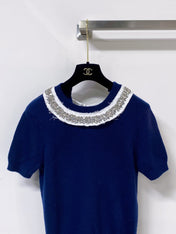 PRADA 26S SHORT-SLEEVE KNIT TOP 1306