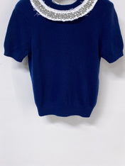 PRADA 26S SHORT-SLEEVE KNIT TOP 1306