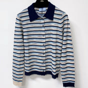 PRADA 26S POLO-COLLAR KNIT CARDIGAN 1295