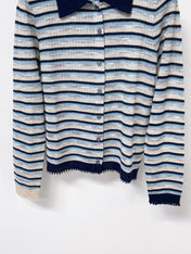PRADA 26S POLO-COLLAR KNIT CARDIGAN 1295