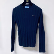 PRADA 26S RIBBED CREWNECK KNIT TOP 1263