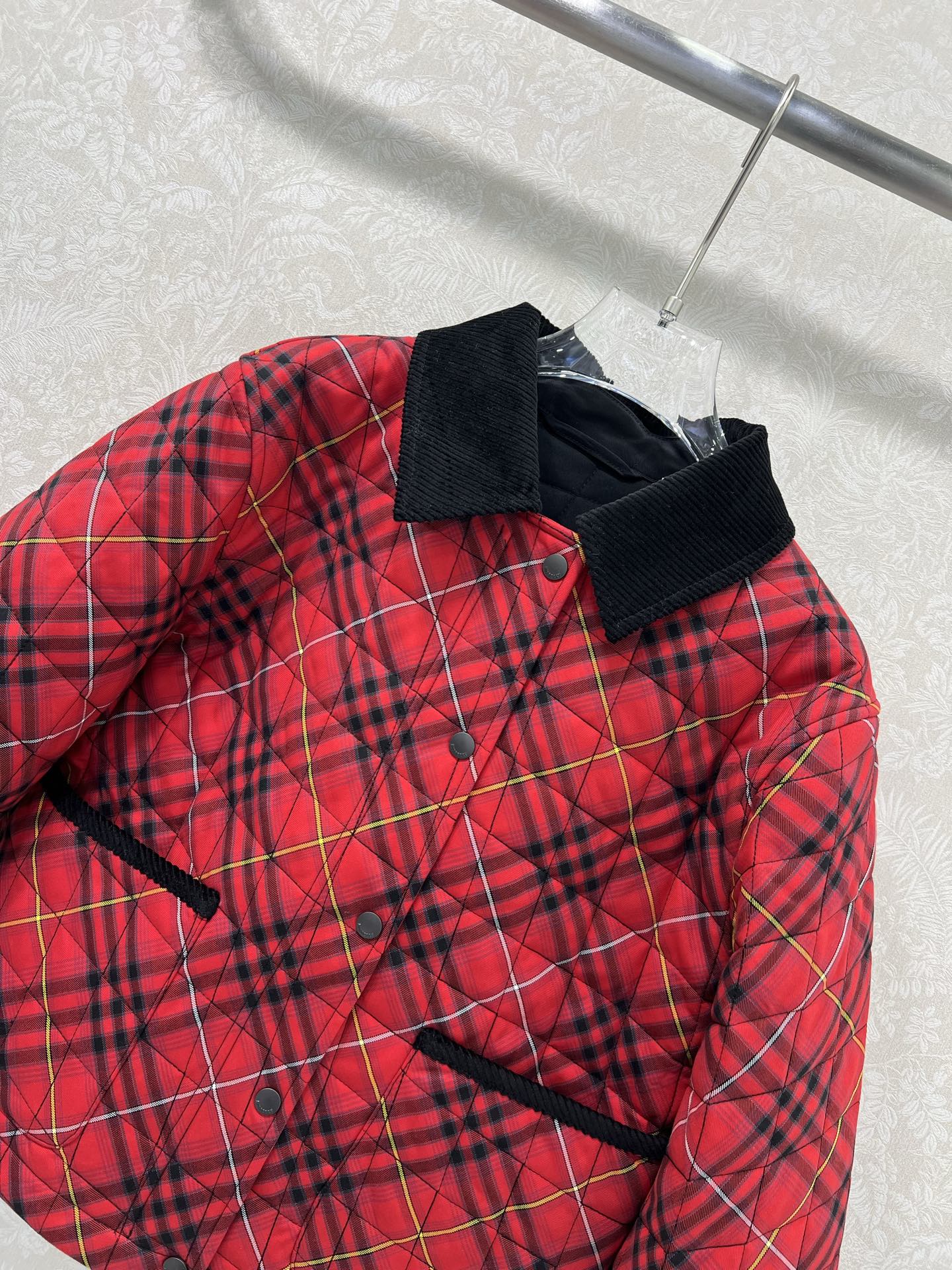 BURBERRY 25S COTTON PLAID JACKET 130