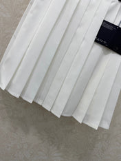 PRADA 26S HIGH WAISTED PLEATED MIDI SKIRT 770