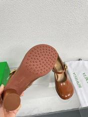 ATOMIC MARY-JANE PUMP 9 CM IN BRONZE BROWN CALFSKIN