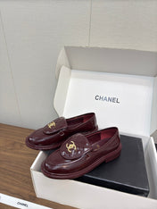 MOCCASIN 2.5 CM IN MAHOGANY RED PREMIUM LAMBSKIN