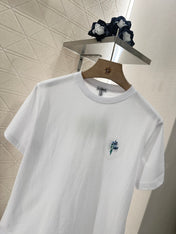 LOEW 25S EMBROIDERED FLOWER T-SHIRT TEE 265626