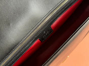 MARMONT SHOULDER BAG 40 IN BLACK CALFSKIN GOLD CHAIN