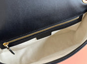 GUCCI 26S BLONDIE SHOULDER BAG 26 IN BLACK CALFSKIN