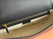 BLONDIE LARGE TOP HANDLE BAG 32 IN BLACK CALFSKIN