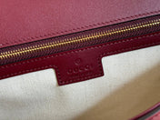 GUCCI 26S BLONDIE BAG 32 IN DARK RED CALFSKIN