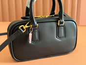 ARCADIE BAG 19 IN BLACK SHINY CALFSKIN
