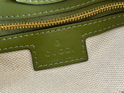 73 SMALL BUCKET BAG 20 IN GREEN SMOOTH CALFSKIN