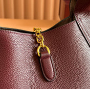 MEDIUM SOFTBIT MAXI SHOULDER BAG 27.5 IN ROSSO ANCORA RED GRAINY LAMBSKIN
