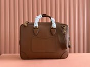 MEDIUM BRIEFCASE 40 IN BROWN CALFSKIN