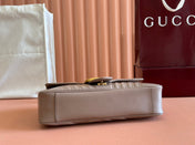 MARMONT SHOULDER BAG 31 IN BEIGE CALFSKIN GOLD CHAIN