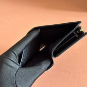 GG MARMONT SMALL WALLET 11 BLACK IN CALFSKIN