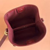 GUCCI 26S HAND BAG 19 IN DARK RED CALFSKIN WITH MONOGRAM PATTERN