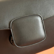 GUCCI 25S HORSEBIT 1955 MINI BAG 26 CM IN BLACK CALFSKIN WITH GOLD HARDWARE