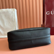 GUCCI 26S SHOULDER BAG 38 IN BLACK CALFSKIN