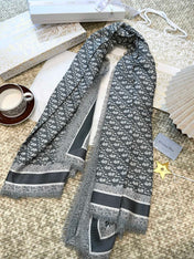 DIOR 26S SCARF 140 IN CASHMERE AND SILK 513543