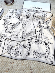 CHANEL 25S SCARF 140 CM IN CASHMERE SILK 943919