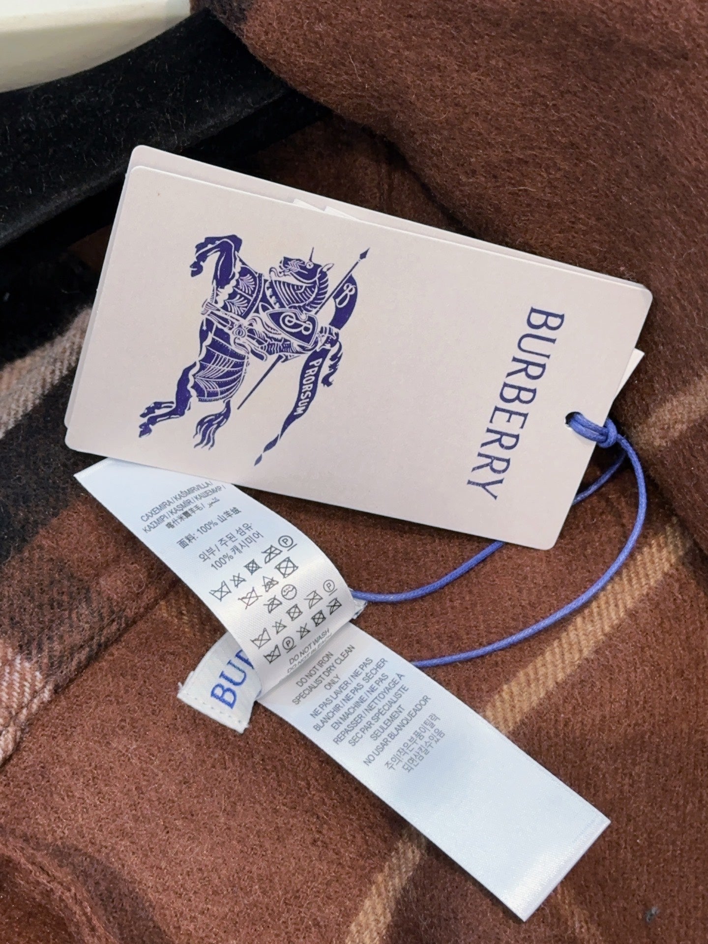 BURBERRY 25S DOUBLE-FACED CASHMERE COAT 205