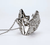 CHANEL 26S STAR CLUTCH MINI 13 IN SILVER CRYSTAL EMBELLISHED METAL