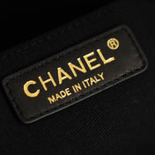 CHANEL 26S FLAP BAG 30 IN BLACK SUEDE WITH CHAIN STRAP