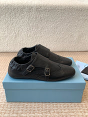 MONK STRAP IN BLACK CALFSKIN