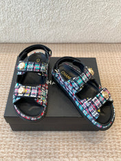 DAD SANDAL IN COLORFUL FABRIC