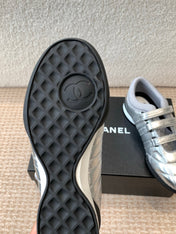MARY JANE SNEAKERS IN SILVER LAMBSKIN
