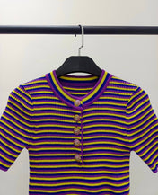 CHANEL 26S SHORT SLEEVE KNIT T-SHIRT STYLE 1226