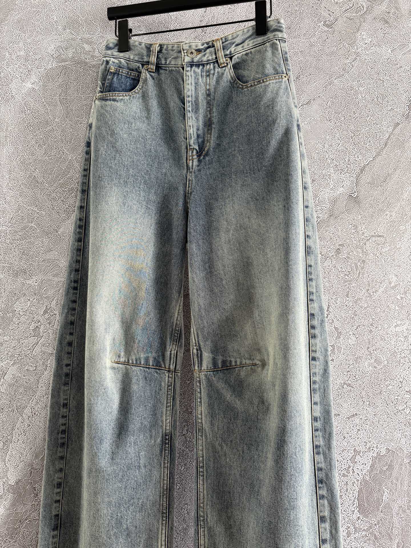 Loewe Waist-burnt Jeans Blue Cotton