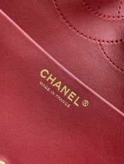 CHANEL 26S SOUPLISSIMO MAXI FLAP MEDIUM 32 IN BROWN GRAINED CALFSKIN GOLD HARDWARE
