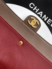 CHANEL 26S SOUPLISSIMO MAXI FLAP MEDIUM 32 IN BROWN GRAINED CALFSKIN GOLD HARDWARE