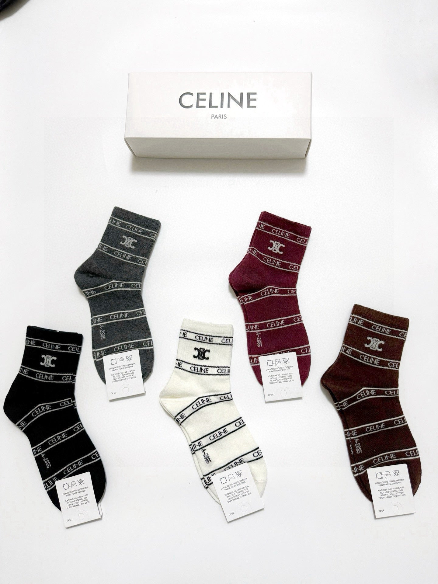 CELINE 26S ANKLE SOCKS 544089 (1 BOX)