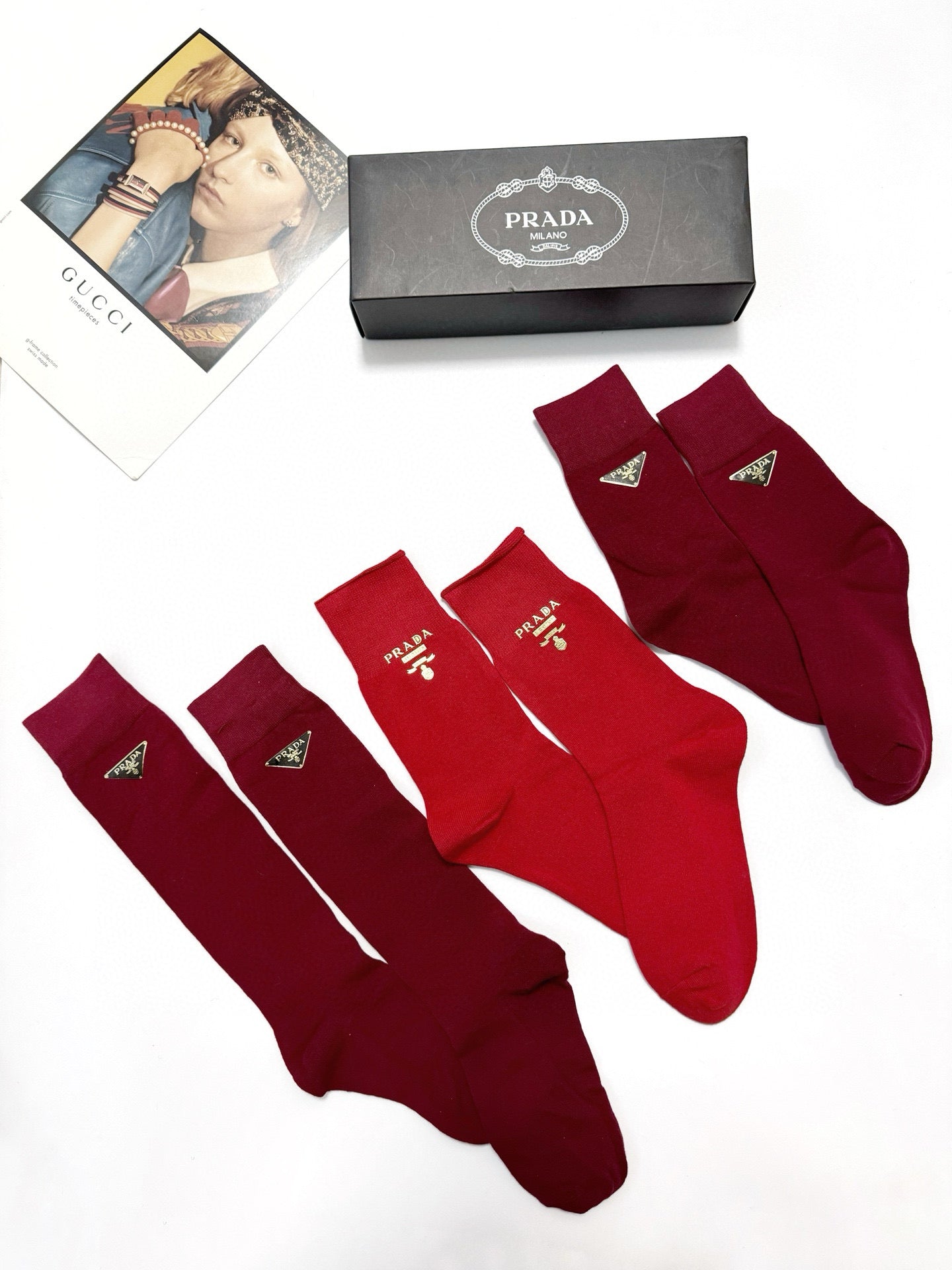 PRADA 26S CREW SOCKS 544099 (1 BOX)