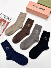 BURBERRY 26S CREW SOCKS 155683 (1 BOX)